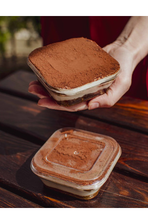 Mini cake box "Тірамісу" вершковий