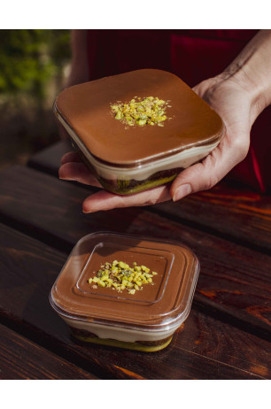 Mini cake box "Тірамісу" дубайський шоколад